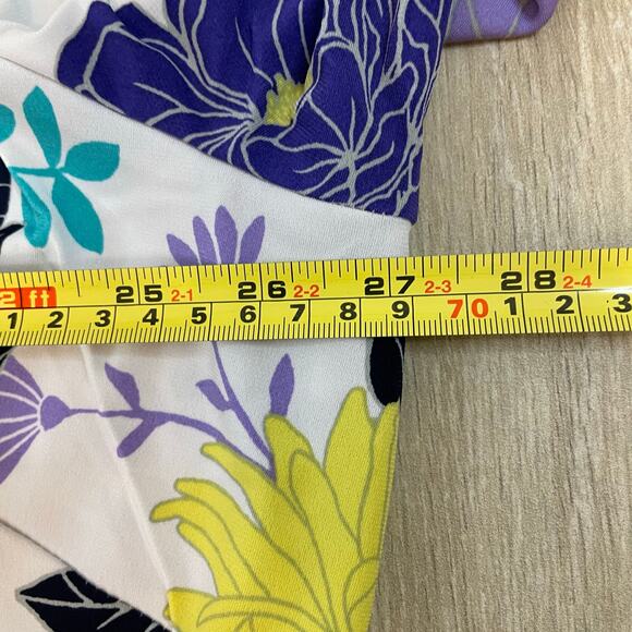 Susan Graver Floral Print Kimono Robe Jacket 2X Plus Size Lightweight Duster - Picture 4 of 11